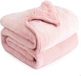 Bavlněná modrá vážená deka 6,8 kg Queen Size Flanelová Huňatá Sherpa vážená deka pro dospělé Pohodlné vážené deky pro uklidňující a relaxační Těžké přikrývky 152,4 X 203,2 Naty Shop Deky a deky Růžová 60 X 80 15 Lb