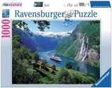 Ravensburger Puzzle 12000475 - Norský fjord - 1000 dílkové puzzle pro dospělé a děti od 14 let, Norské puzzle na šířku Puzzle Naty Shop Scenic