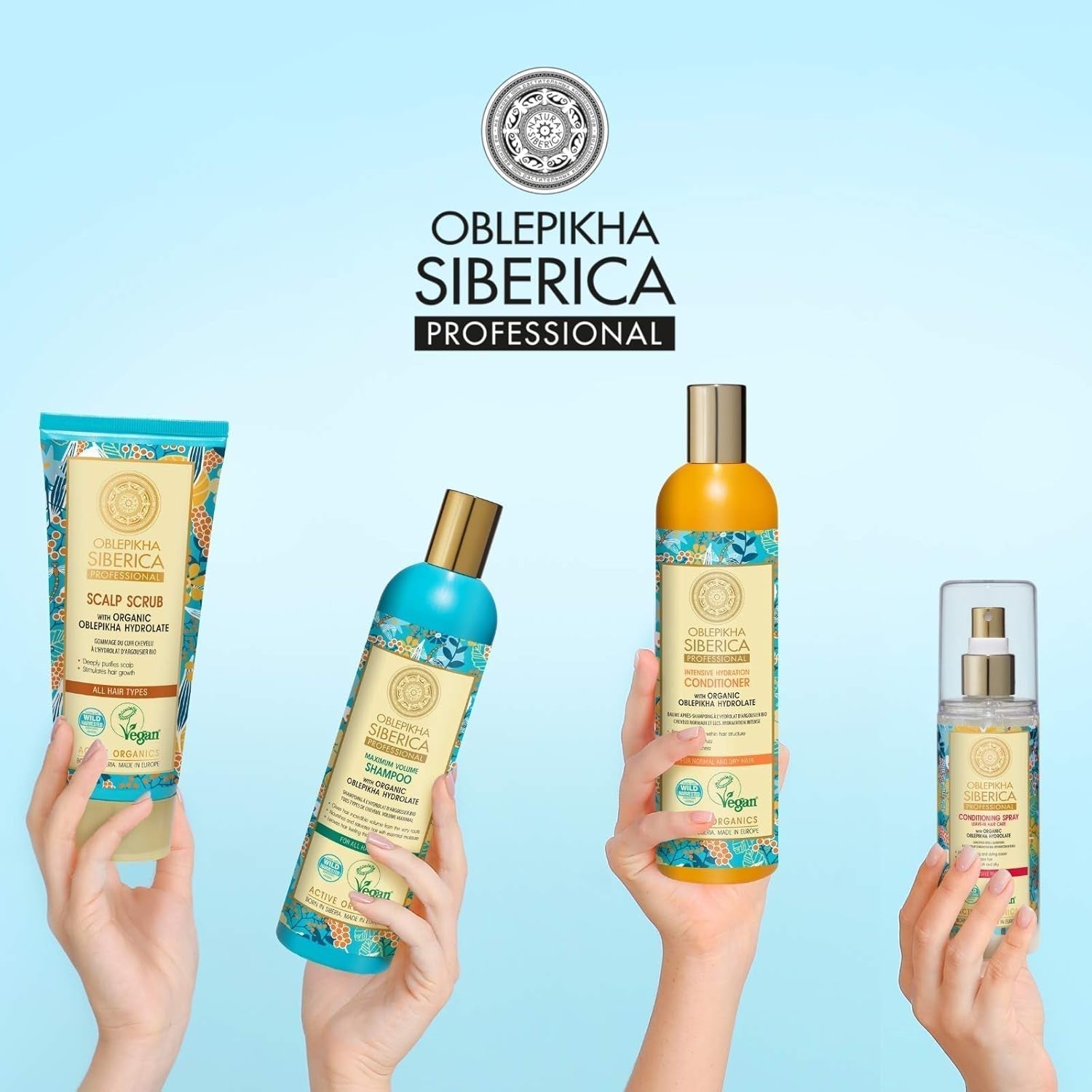 Natura Siberica Oblepikha Mask pro silně poškozené vlasy, 1 balení (1 x 170 ml) Naty Shop maska na vlasy