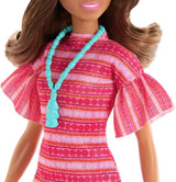 Barbie a Teresa Rezept für Freundschaft Teresa-Modepuppe s neomezeným oblečením a příslušenstvím, včetně náhrdelníku, JCT02