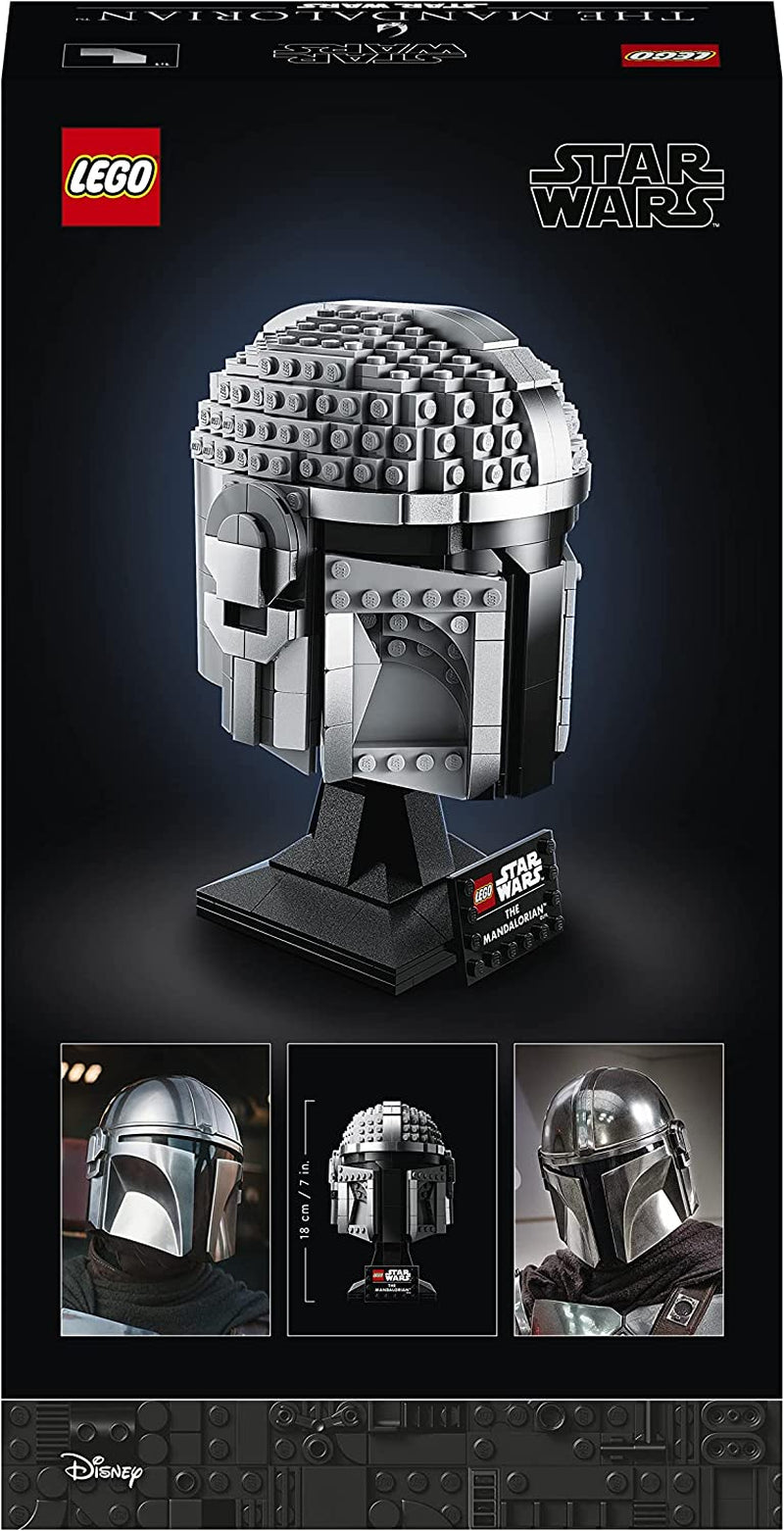 Model Mandalorianské helmy LEGO Star Wars, kolekce dekorací do pokoje a skvělý dárek pro dospělé, stavebnice, muže, ženy, matku, otce, tip na dárek pro kolekci 75328 Stavebnice Besuche den LEGO-Store