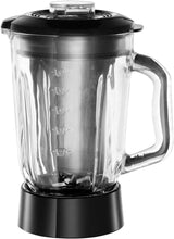 Russell Hobbs Standmixer [1,5L Glasbehälter] Matt Schwarz (Starker 0,9PS Motor, Impuls-/Ice-Crush-Funktion, Edelstahlmesser, Bpa-Frei Mixer, Elektrischer Zerkleinerer, Smoothie-Maker) 24722-56 Kitchen Naty Shop