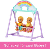 Panenka Barbie Skipper a dětský pokoj s doplňky, obsahuje dvojčata, 1 postýlku, 1 houpačku, 1 houpačku a další, HXM99 Naty Shop Dolls