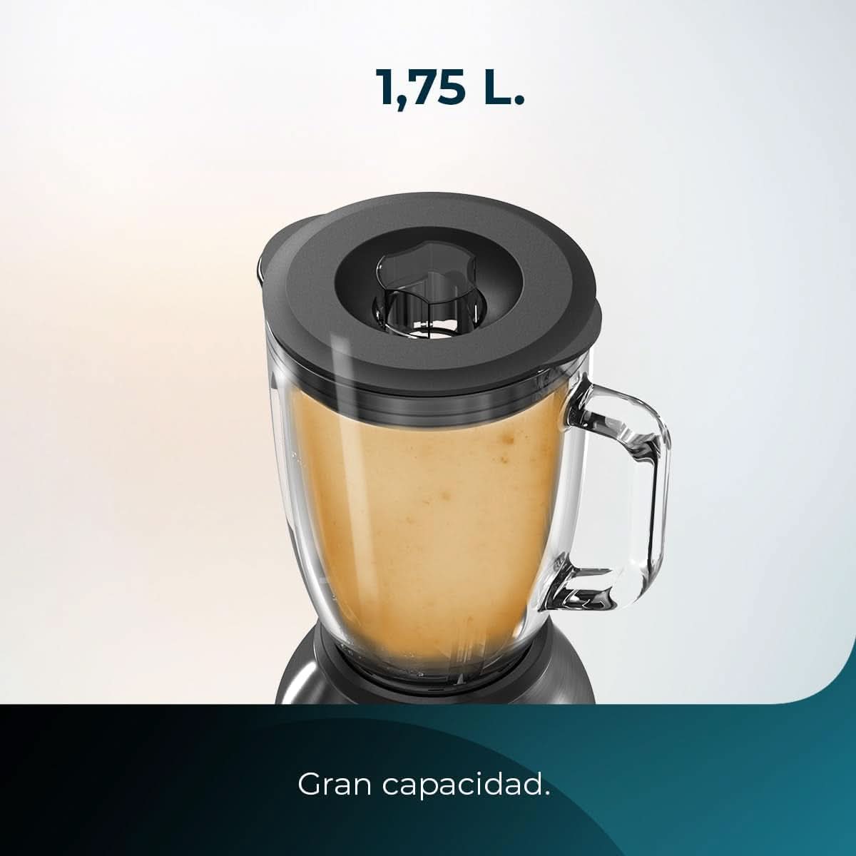 Stojanový mixér Cecotec Power Black Titanium 2200MAX Smooth, 2200 W Maximale Leistung, 6 klingen Aus Edelstahl, Ice-Crush-Funktion, Turbo- Und Smoothie-Funktion, Autoclean-Funktion Kitchen Naty Shop