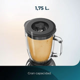 Stojanový mixér Cecotec Power Black Titanium 2200MAX Smooth, 2200 W Maximale Leistung, 6 klingen Aus Edelstahl, Ice-Crush-Funktion, Turbo- Und Smoothie-Funktion, Autoclean-Funktion Kitchen Naty Shop