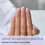 Btartbox Extra krátké mandlové špičky na nehty - Full Cover Gel X Soft XS Gelové špičky - Předtvarované polomatné pro široké nehty Salon 320 ks