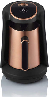 Turecký kávovar Arzum Okka Minio, moka, 1-4 šálky, 300 ml nerezová konvička, ochrana proti rozlití, chytrý systém vaření, omyvatelná konvička, 480 W, měď