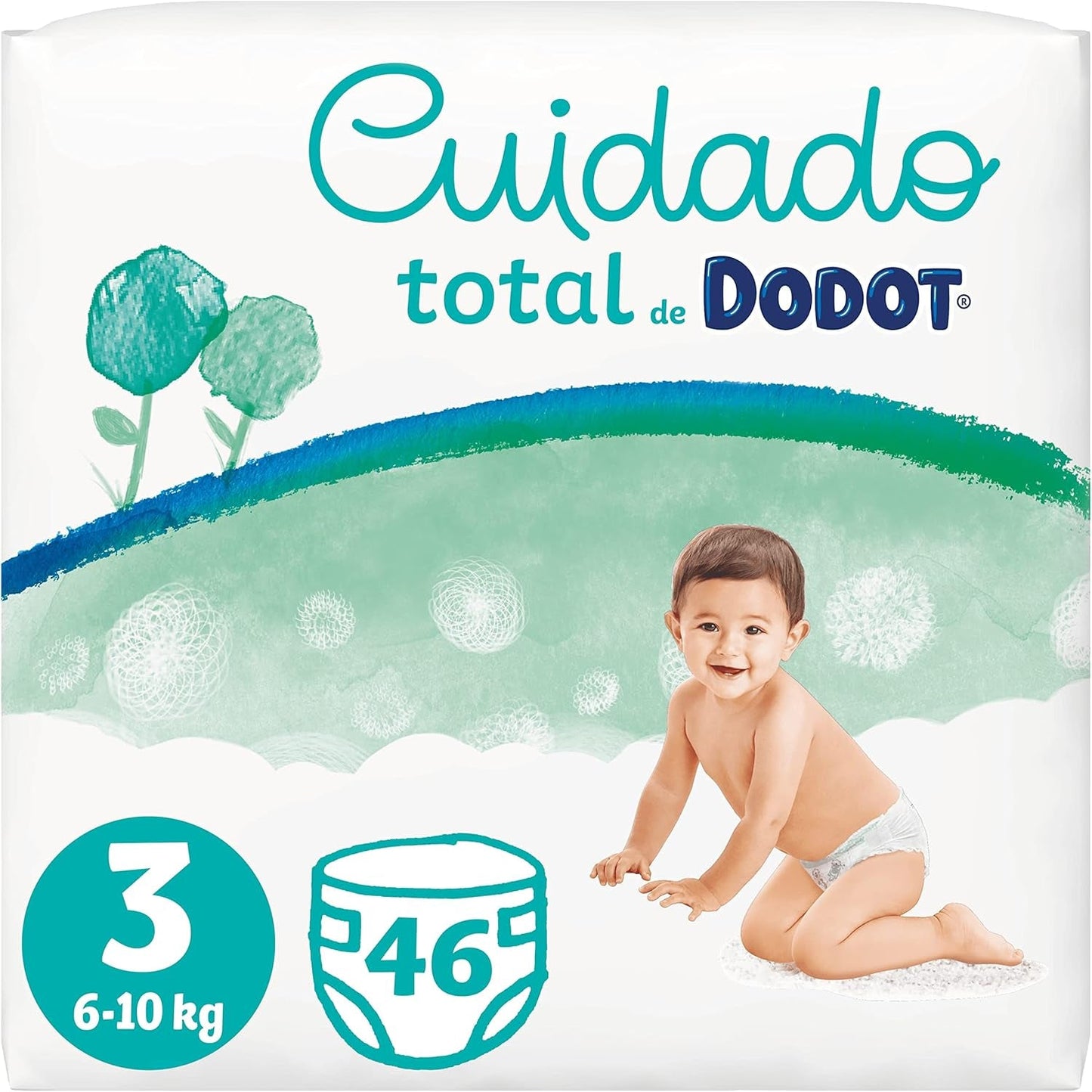 Plenky Total Care, velikost 3, plenky 46, měkká ochrana pokožky, s rostlinnými materiály