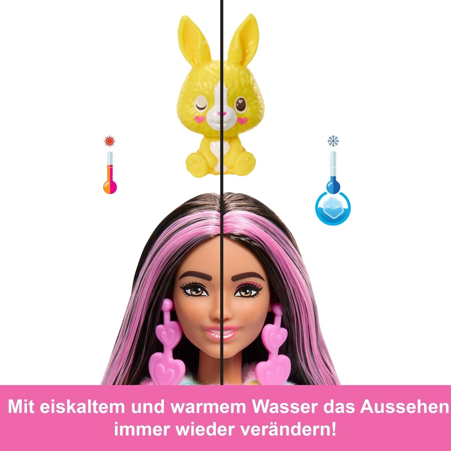 Panenka Barbie Cutie Reveal a doplňky, Batikovaný plyšový obleček a 10 barevných překvapení, řada Color Dream, HRK38 Naty Shop Dolls
