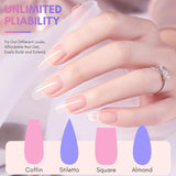 Makartt Poly Gel na prodlužování nehtů - 50 ML Extension Builder Akryl Poly Nägel Aufbaugel Extender Gel Für Gelnägel Für Nagelverlängerung, Nagelstärkung, Nail Art Dekoration (Transparent)