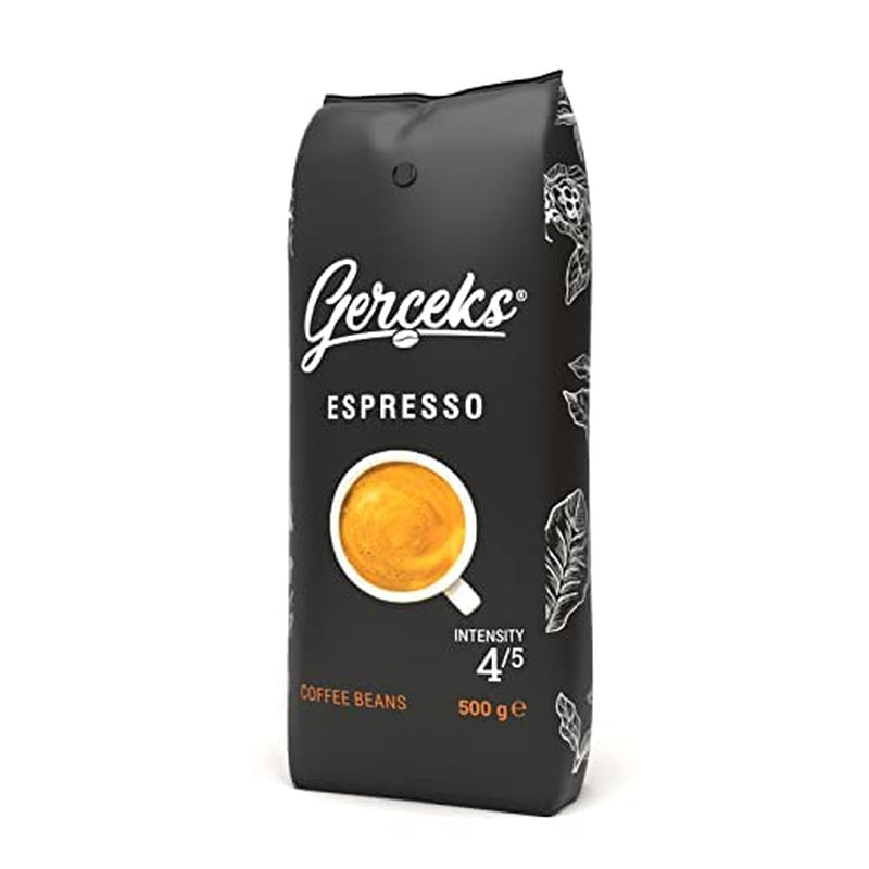 Espresso Kaffeebohnen silné 500 g, Barista Kaffee schokoladig und säurearm, Espressobohnen, Bohnenkaffee s Arabicou a Robustou, jemná Crema, ideální pro cappuccino