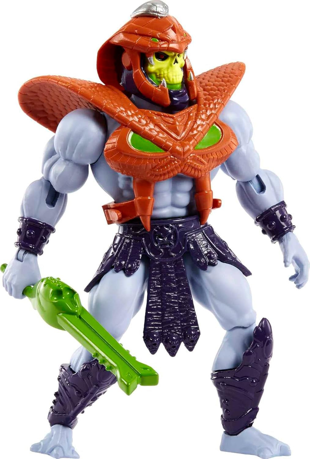 MASTERS of the UNIVERSE Skeletor Snake Armor – 16 pohyblivých kloubů, retro balení, mini komiks, pro děti 6+ a dospělé sběratele, HKM68 akční figurky Naty Shop