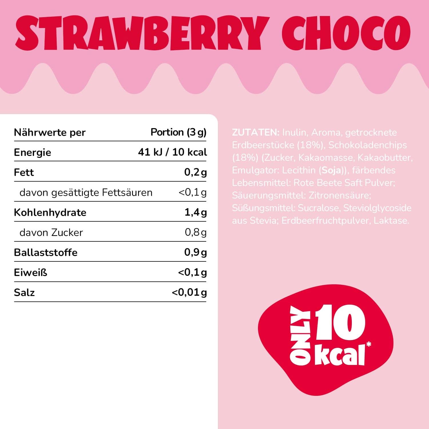 Ahead Flavour Powder, Jahodová čokoláda 250 gramů, 83 porcí Příchutě Naty Shop