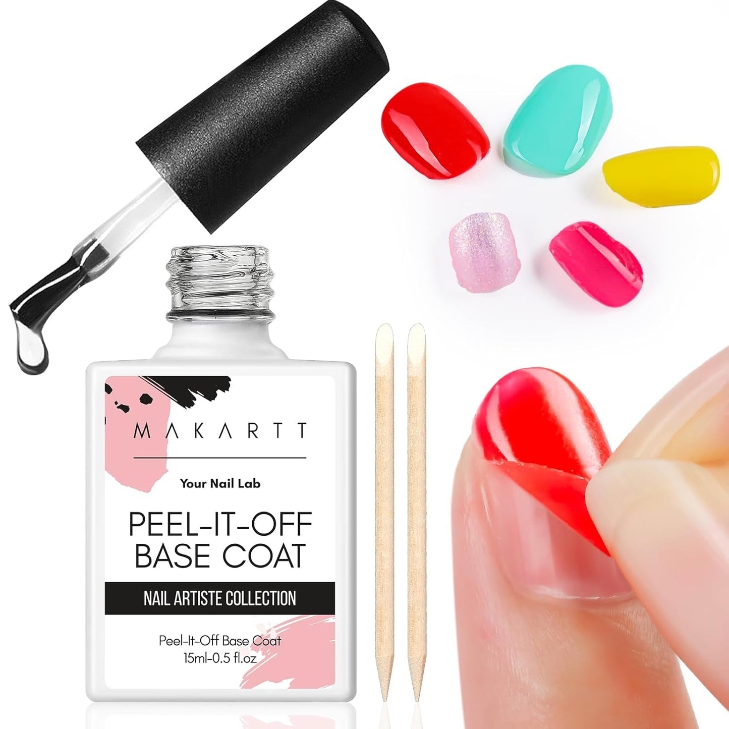 Makartt Blooming Gel Lak na nehty - 15ml Blooming Gel nail Polish Extender s mramorovou barvou, gelovou barvou, DIY manikúrou na nehty, květinami, zvířaty, akvarelem, kouzelnou manikúrou