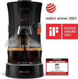 Espresso na kapsle PHILIPS Senseo Select s volbou intenzity kávy a funkcí paměti, vyrobeno z recyklovaného plastu, barva: černá (CSA240/60)
