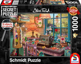 Schmidt Spiele 59654 Tajné puzzle, V šicí místnosti, puzzle 1000 dílků Puzzle Naty Shop Výchozí název