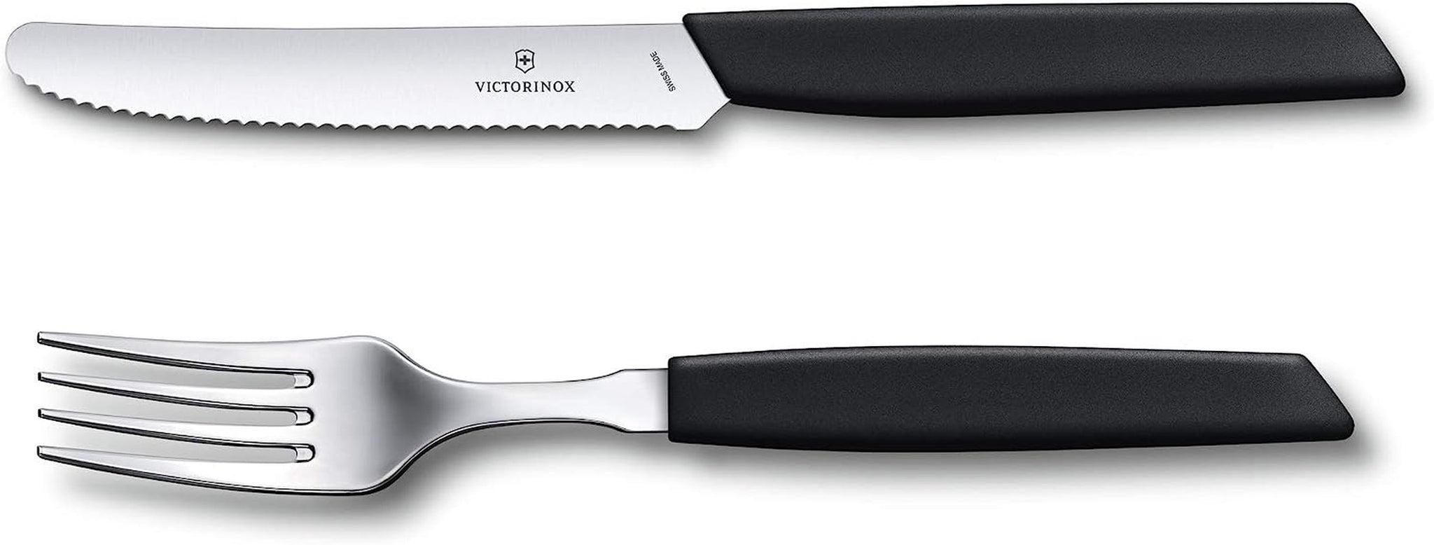 VICTORINOX Moderní švýcarská sada příborů pro 6 osob 12dílná kuchyně Naty Shop Black