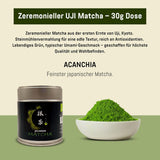 Ceremonial Grade UJI – 30g Box – Bio – 100% japonská Matcha – První sklizeň – Pure Matcha – Mletá