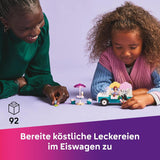 LEGO Friends Náklaďák na zmrzlinu Heartlake City Hrací sada 2 figurky a zajíček Stavebnice 4 roky stará holčičí postavička Stavebnice Minifigurka 42644 Stavebnice Besuche den LEGO-Store