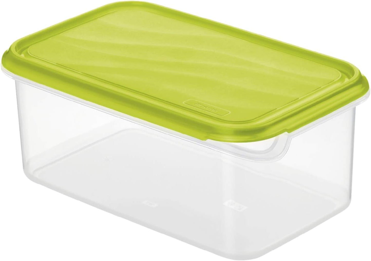 Rotho Rondo dóza na potraviny 1,5l s víkem, plast bez BPA (PP), průhledná/zelená, 1,5l (24,0 x 16,0 x 7,5 cm) Dózy na potraviny Naty Shop 2L