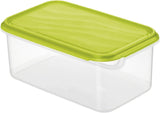 Rotho Rondo dóza na potraviny 1,5l s víkem, plast bez BPA (PP), průhledná/zelená, 1,5l (24,0 x 16,0 x 7,5 cm) Dózy na potraviny Naty Shop 2L