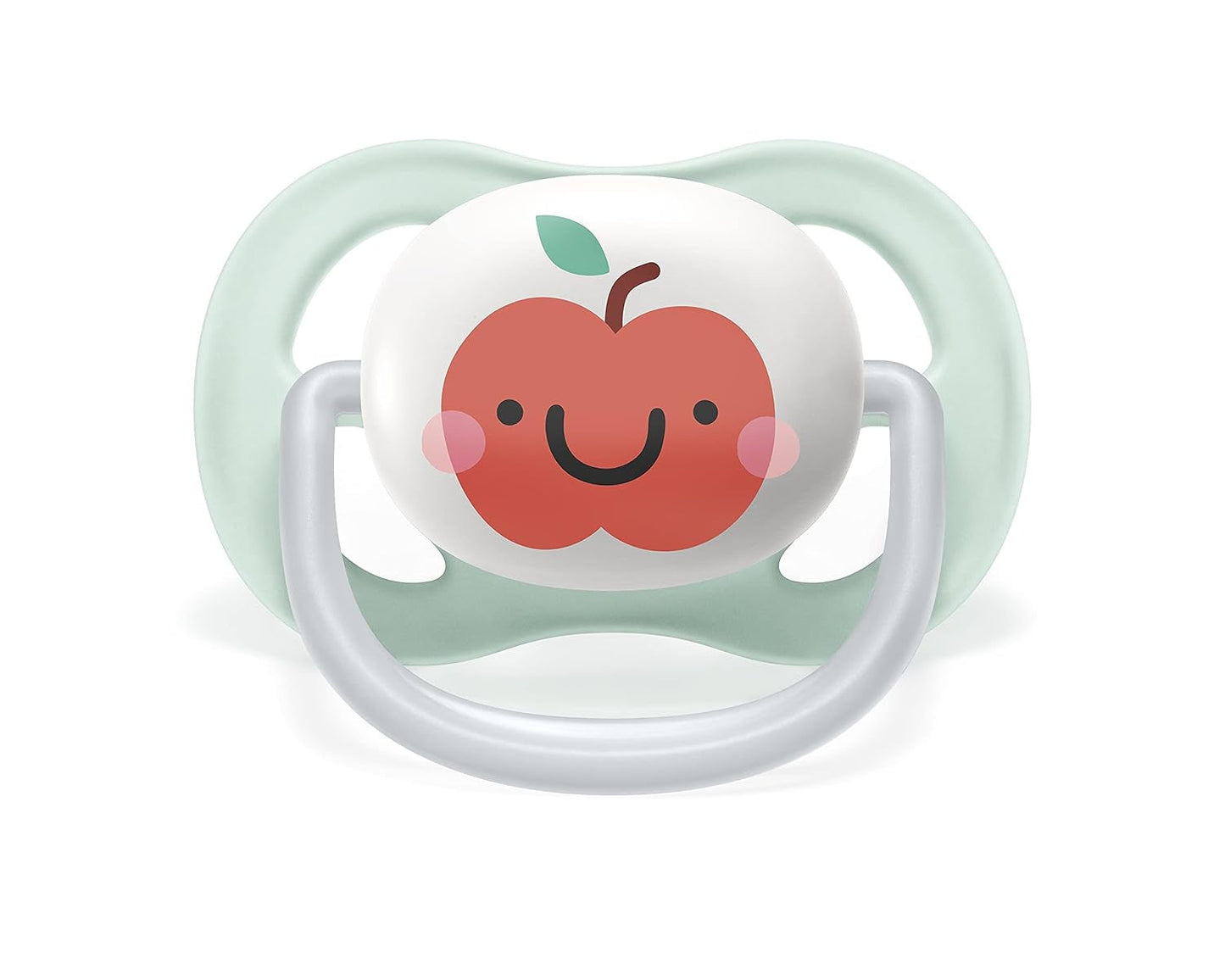 Dudlík Philips AVENT ultra air - 2-balení, bez BPA, prodyšný, pro miminka 0-6 měsíců, včetně pouzdra a sterilizace, jablko/hruška (model SCF080/17)