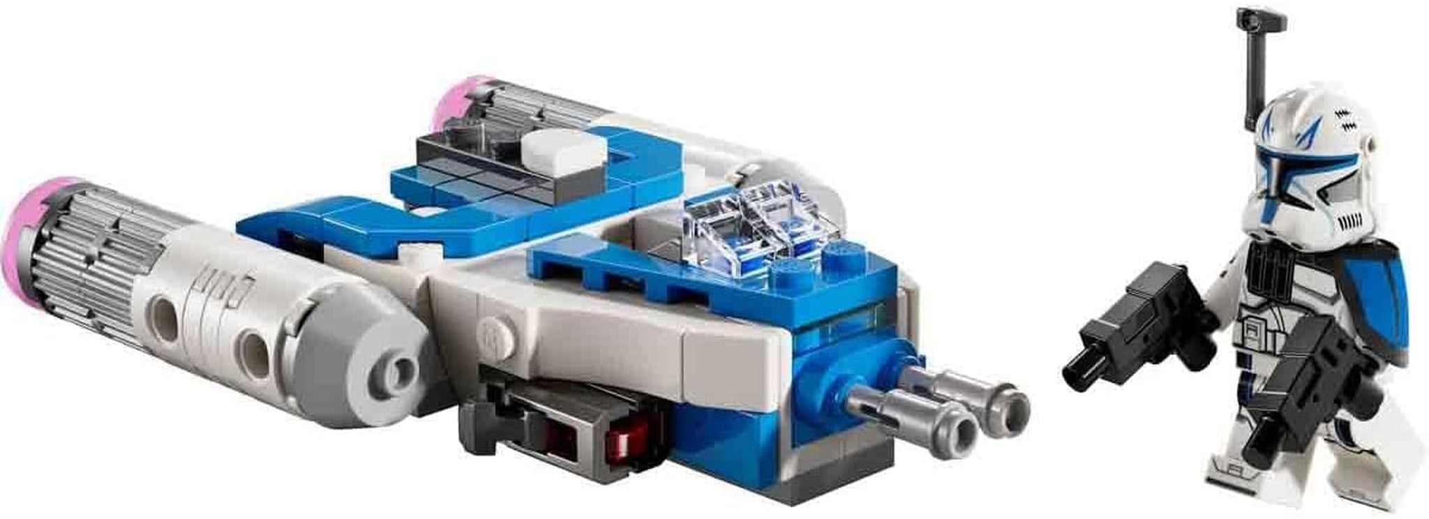 LEGO Star Wars Kapitán Rex Y-Wing kostky na stavbu kostek sběratelské hvězdné lodi Nápad na dárek pro chlapce a dívky od 6 let 75391 Stavebnice Besuche den LEGO-Store