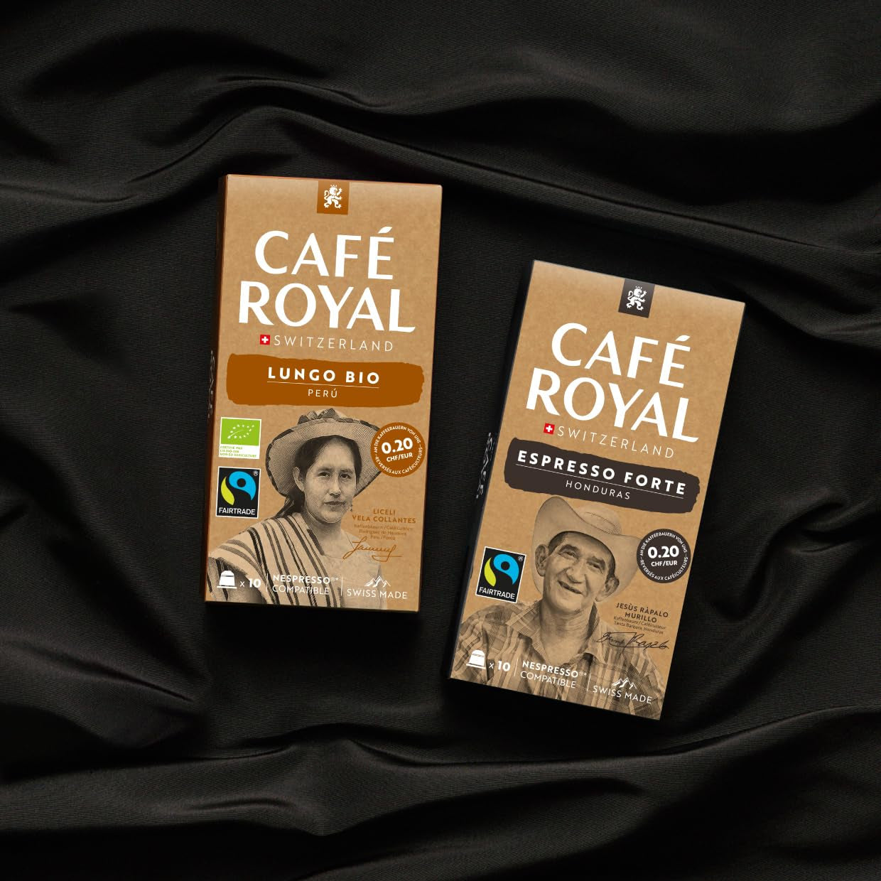 Café Royal Peru Lungo Bio – Kaffeekapseln kompatibilní s Nespresso®, 100% Arabica z Peru, krémová, Intensität 5/12, Fairtrade, 100 Kapseln