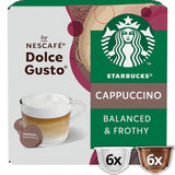 STARBUCKS Cappuccino od Nescafé Dolce Gusto Kaffeekapseln 6 x 12 (72 Kapseln)