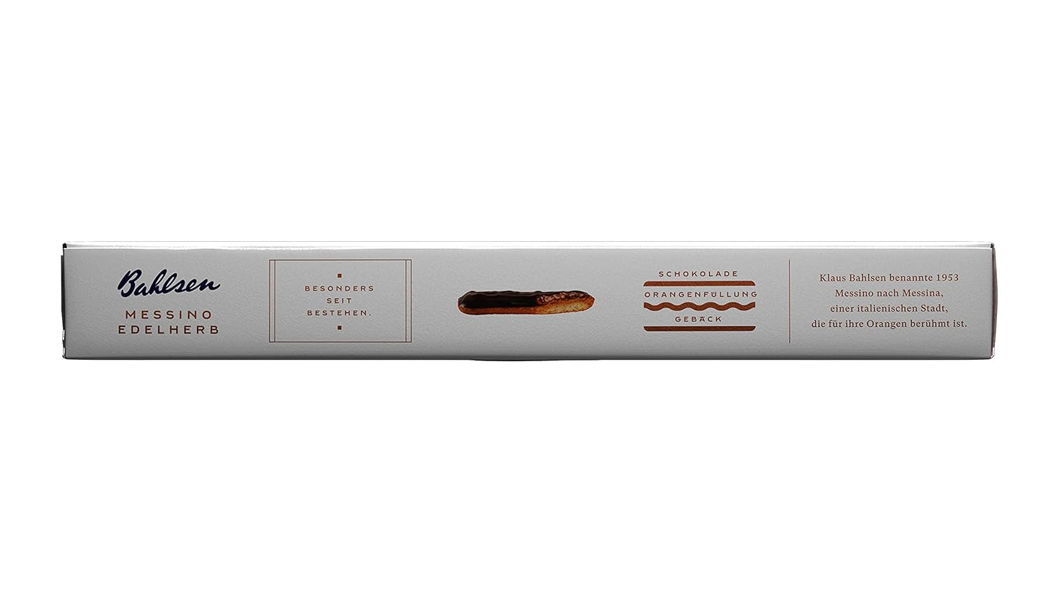 Bahlsen Messino Edelherb - Balení 4 ks - Edelherb Čokoládová pomerančová náplň Nadýchané těsto (1 x 125 g)