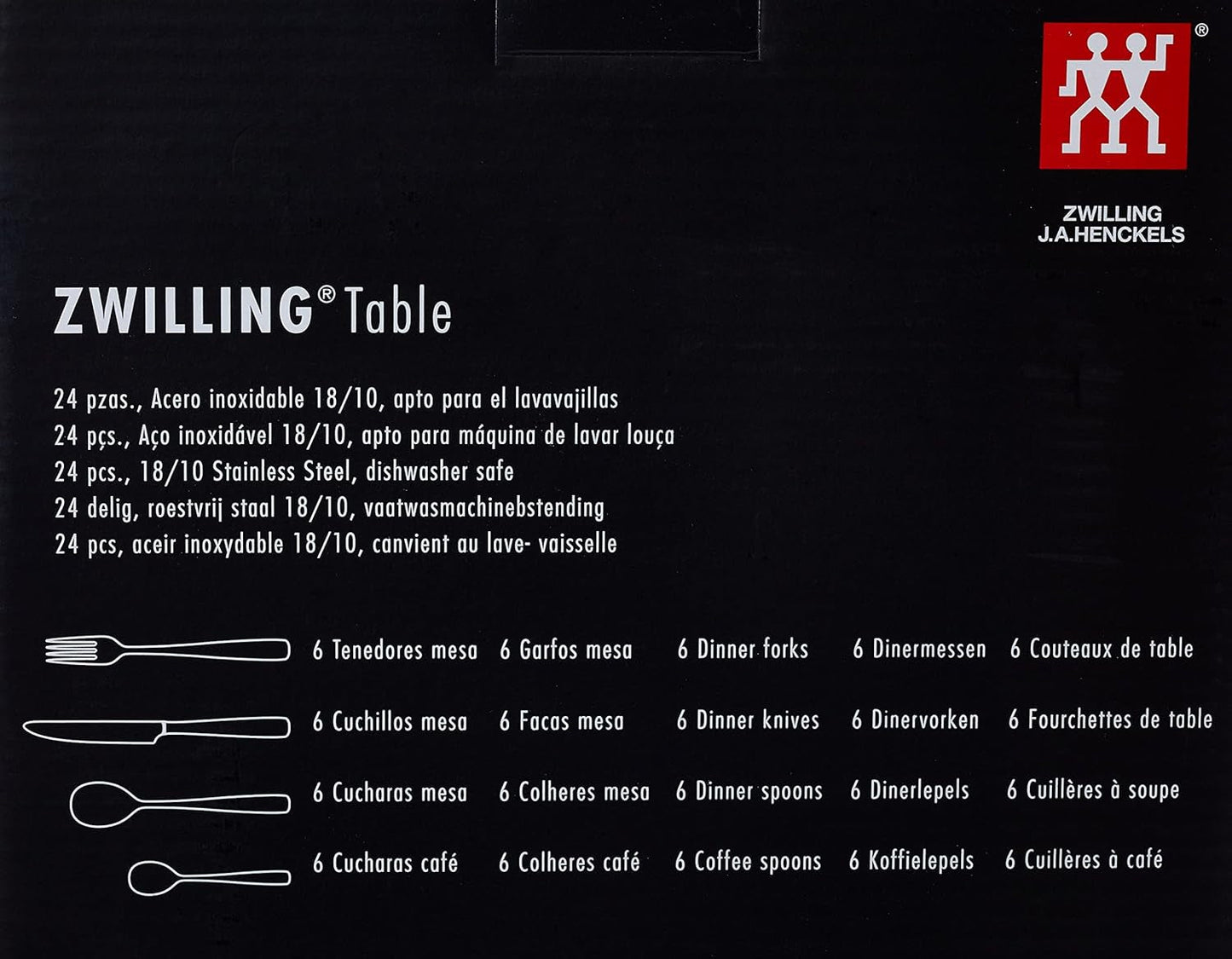 ZWILLING Sada příborů Artic, 24 kusů Kitchen Naty Shop