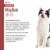 catz finefood Senior Collection Katzenfutter nass - Premium Nassfutter für Ihre Senior Katze - getreidefrei, bez Zucker, hoher Fleischanteil, Vitamine & Mineralien (6 x 200g dávka)