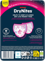 Noční noční pomočování Huggies DryNites pro dívky 13-přibližně 17 let (48-60kg) Počet 33 (3 x 11) Jumbo měsíční balení XL plenkové kalhotky