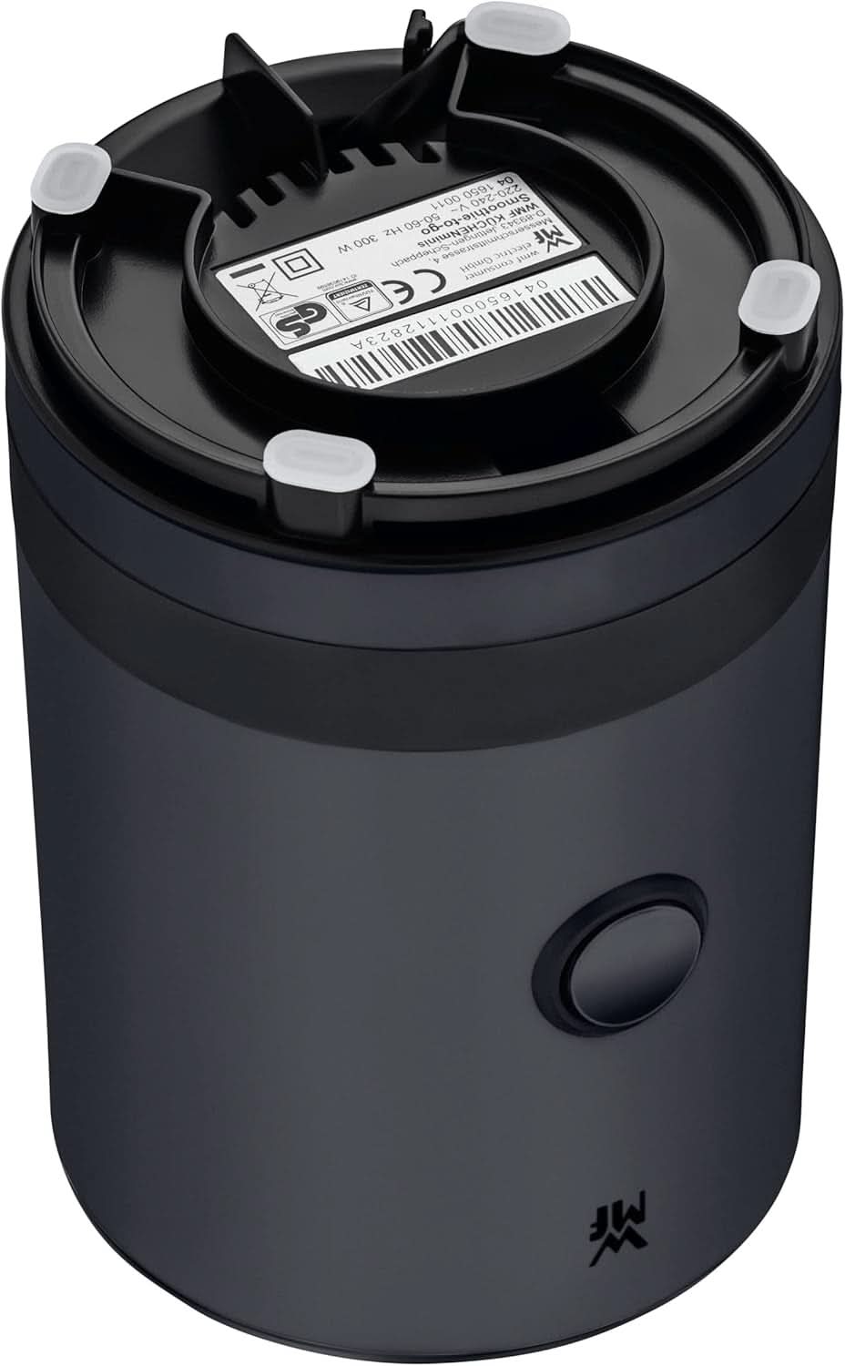WMF Küchenminis Smoothie-To-Go, Mini stojanový mixér Mit Zwei Mix-/Trinkbehältern 0,6L, Mixér Hochleistungsmixer 300 W, Edelstahl Matt, Schwarz Kitchen Naty Shop