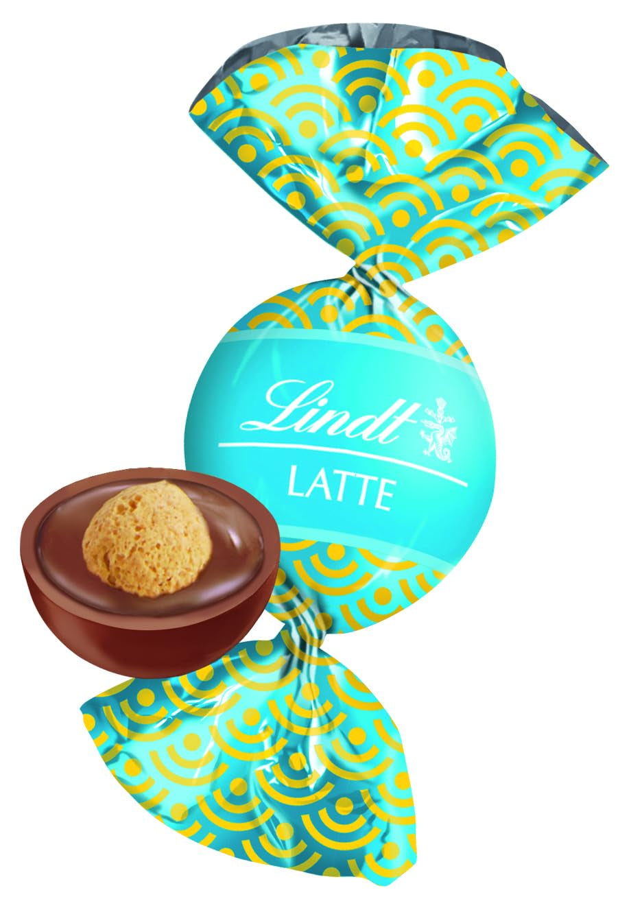 Lindt Roulette Ball Nocciolatte, mléčná čokoláda s lískooříškovou krémovou náplní a celými lískovými oříšky, 3000g