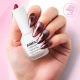 AIMEILI Latexová odlepovací páska Nagelleck Korrektor Hautschutz Fingerschutz Für Nail Art Palisade Geruchlos Weiß 15 ml