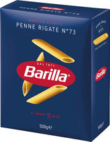 Těstoviny Barilla Classic Penne Rigate Nr. 73 z vysoce kvalitní tvrdé pšenice, vždy al dente (1 x 500 g)