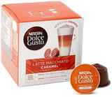 NESCAFÉ Dolce Gusto Latte Macchiato Vorratsbox 90 Kaffeekapseln (Aromatischer Espresso a Latte Macchiato Caramel