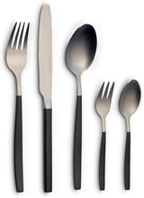 Sada příborů Echtwerk Positano Due-Bronze, černá edice, 20 kusů, kuchyň pro 4 osoby Naty Shop stříbrná / černá