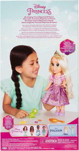 Disney Princezna Rapunzel 35 cm zpívající panenka, zpívá „I See The Light“, včetně doplňků pro větší zábavu, ideální pro dívky od 3 let, fialová