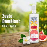 Le Petit Marseillais | Rozčesávací sprej s grapefruitem a jasmínem (200ml lahvička) - bezoplachová péče pro rozčesávání vlasů - 95% přírodní a bez silikonů Přípravky na rozčesávání vlasů Naty Shop