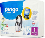 Bio plenky velikost 1 novorozenec (2-5 kg), 1 pytel s 27 plenkami