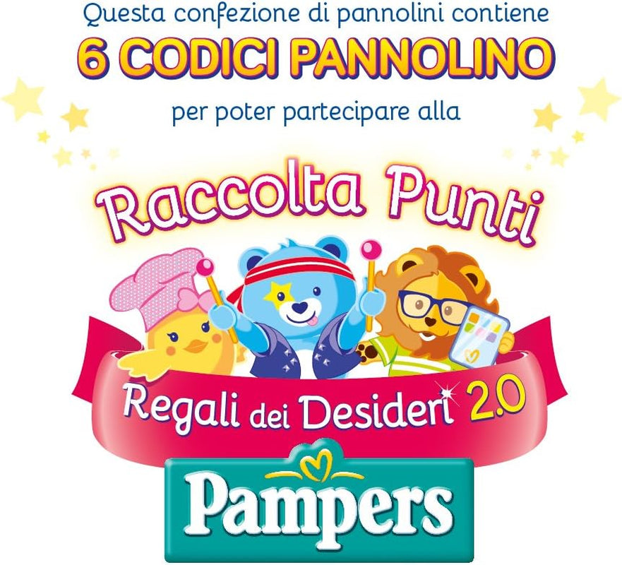 Pleny Pampers Sun and Moon Midi, velikost 3 (4-9 kg), 120 plen