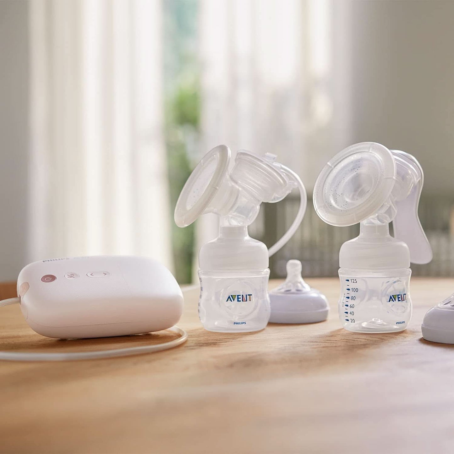 Individuální elektronická odsávačka mateřského mléka Philips Avent – s technologií Natural Motion, pohodlným silikonovým polštářkem Příslušenství Potraviny a kojení Bebe Naty Shop