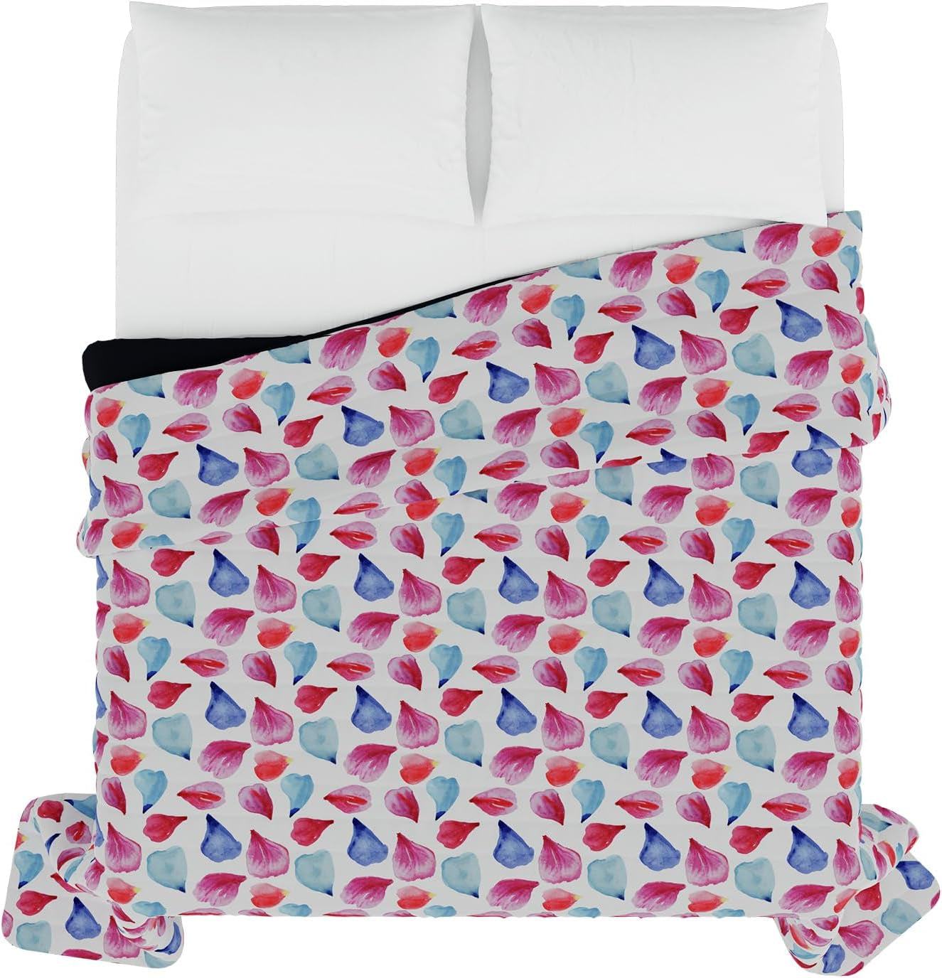 Letní přikrývka s fantasy potiskem, polyesterová výplň, Petals, 260X270Cm Přikrývky a přikrývky Naty Shop