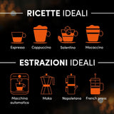 Pellini N.82 Vivace, Kaffeebohnen für Espresso 1 kg, Arabica- und Robusta-Mischung mit Kräftigem und Ausgefungem Gesmack, Mittlere Röstung