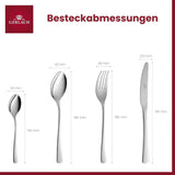 Gerlach 1760 Tunea Set, Nerezové příbory, 24 ks, 6 osob Kuchyň Naty Shop