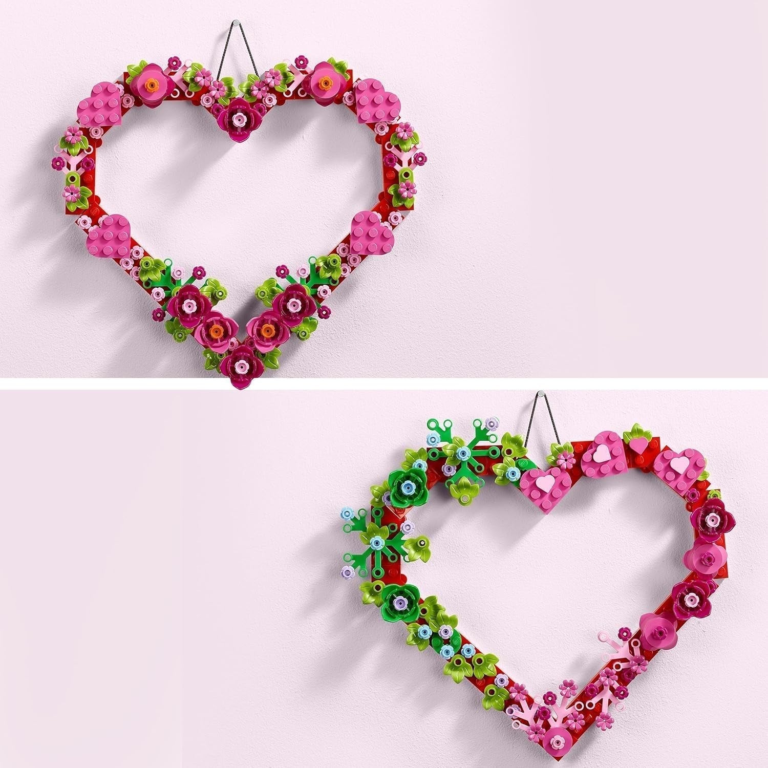 LEGO sada dekorace srdce, stavebnice pro děti, dívky a kluky od 9 let, dekorace do dětského pokoje nebo doplňky na zeď, tip na dárek k Valentýnu, ke Dni matek nebo narozeninám 40638 Stavebnice Beuche den LEGO-Store