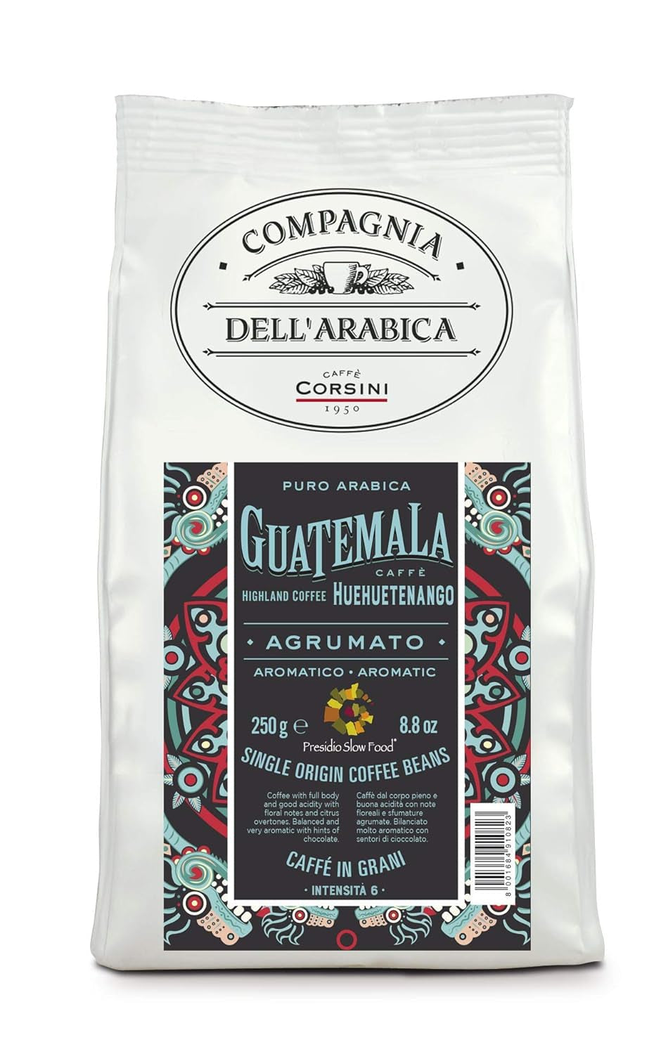 Caffè Corsini - Kaffeebohnen 3x250g Compagnia Dell'Arabica Set Guatemala/Äthiopien/El Salvador, Einzelner Ursprung, celkem 750g