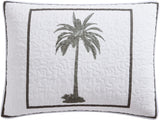 Tommy Bahama Palm Island Collection | Přikrývka – 100% bavlna, oboustranná, měkká a prodyšná, předepraná pro extra měkkost, královská postel, šedá Přikrývky a přikrývky Naty Shop